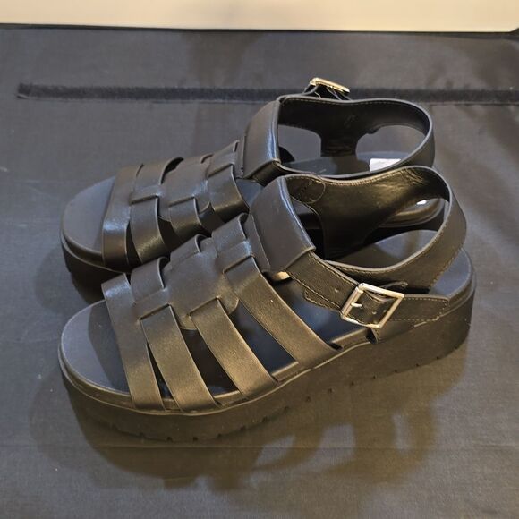 BRAND NEW SANDALS OPEN TOE FISHERMAN MULTI STRAP GLADIATOR PLATFORM SANDAL - Picture 6 of 16